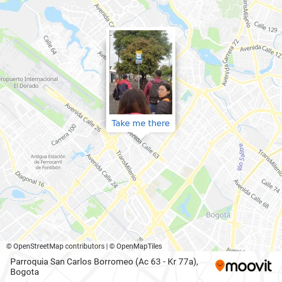 Parroquia San Carlos Borromeo (Ac 63 - Kr 77a) map