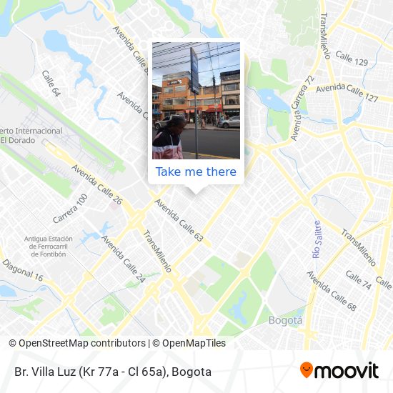 Br. Villa Luz (Kr 77a - Cl 65a) map