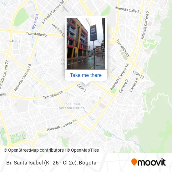 Mapa de Br. Santa Isabel (Kr 26 - Cl 2c)