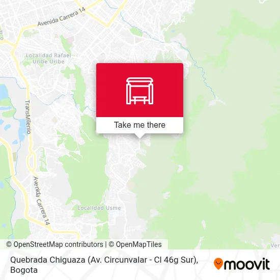 Quebrada Chiguaza (Av. Circunvalar - Cl 46g Sur) map