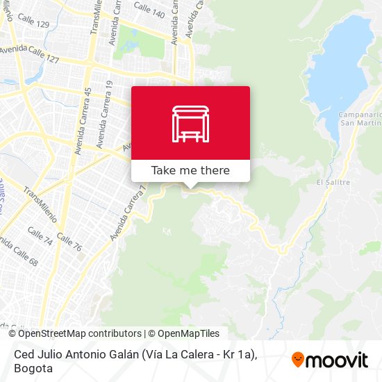 Ced Julio Antonio Galán (Vía La Calera - Kr 1a) map