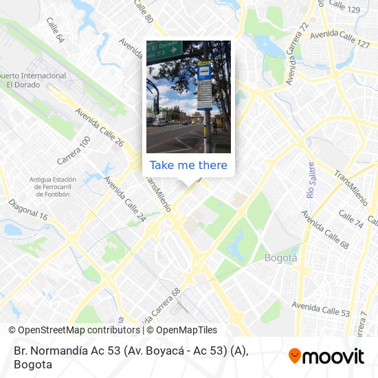 Br. Normandía Ac 53 (Av. Boyacá - Ac 53) (A) map