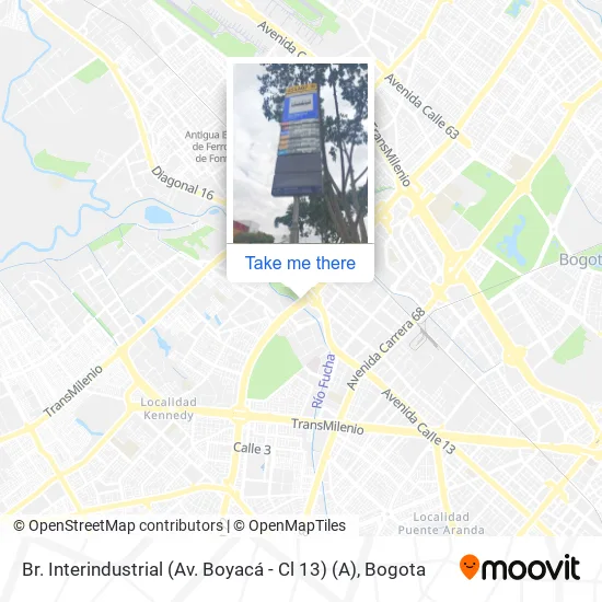 Mapa de Br. Interindustrial (Av. Boyacá - Cl 13) (A)