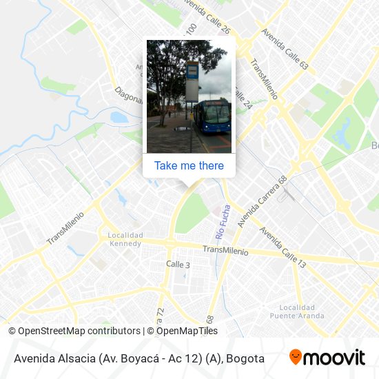 Avenida Alsacia (Av. Boyacá - Ac 12) (A) map