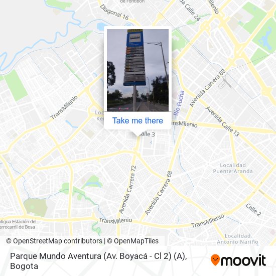 Mapa de Parque Mundo Aventura (Av. Boyacá - Cl 2) (A)