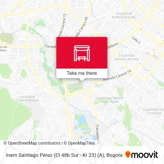 Mapa de Inem Santiago Pérez (Cl 48b Sur - Kr 23) (A)