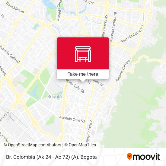 Mapa de Br. Colombia (Ak 24 - Ac 72) (A)