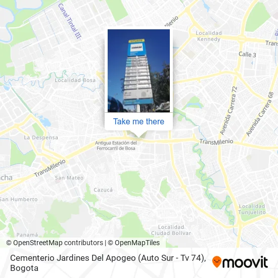 Cementerio Jardines Del Apogeo (Auto Sur - Tv 74) map