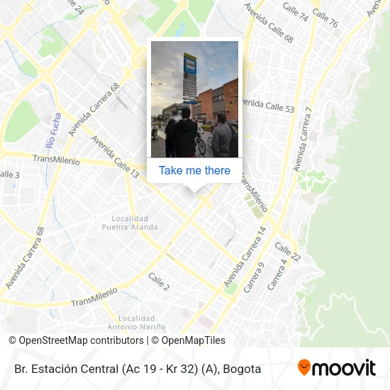 Mapa de Br. Estación Central (Ac 19 - Kr 32) (A)