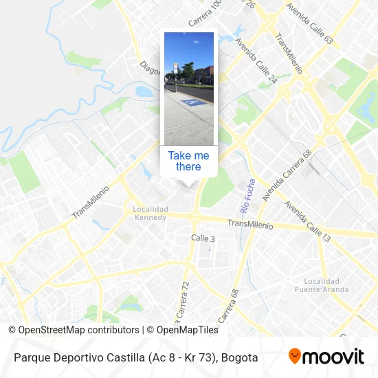 Mapa de Parque Deportivo Castilla (Ac 8 - Kr 73)