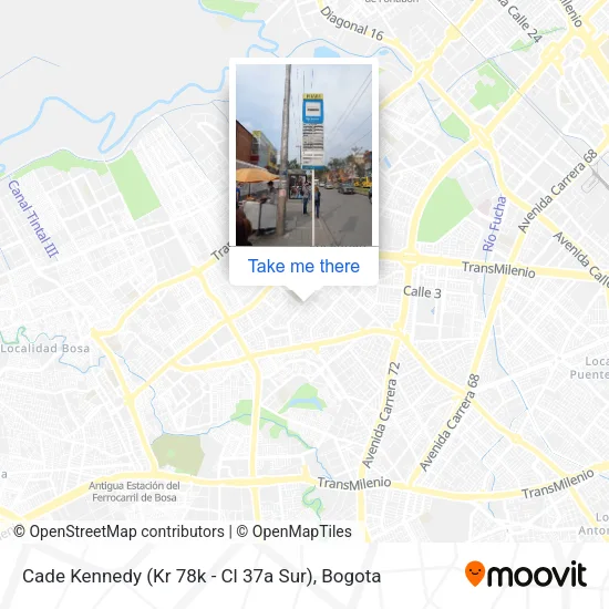 Mapa de Cade Kennedy (Kr 78k - Cl 37a Sur)