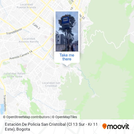 Estación De Policía San Cristóbal (Cl 13 Sur - Kr 11 Este) map