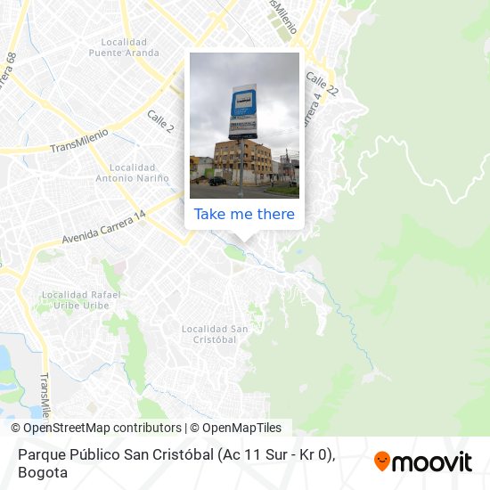 Parque Público San Cristóbal (Ac 11 Sur - Kr 0) map