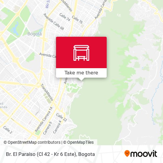 Br. El Paraíso (Cl 42 - Kr 6 Este) map