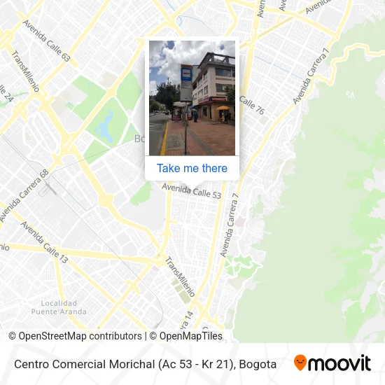 Mapa de Centro Comercial Morichal (Ac 53 - Kr 21)