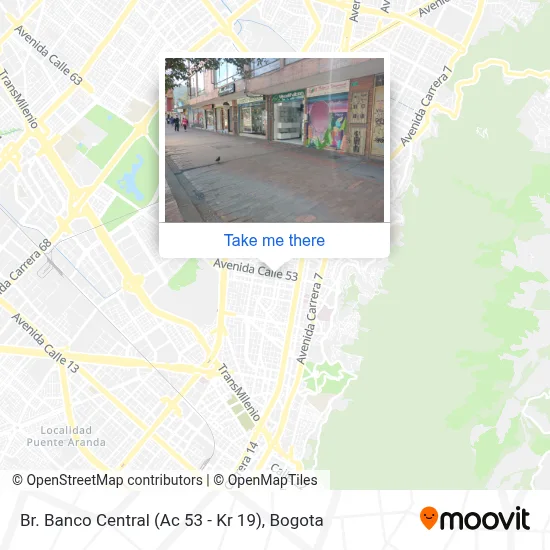 Br. Banco Central (Ac 53 - Kr 19) map