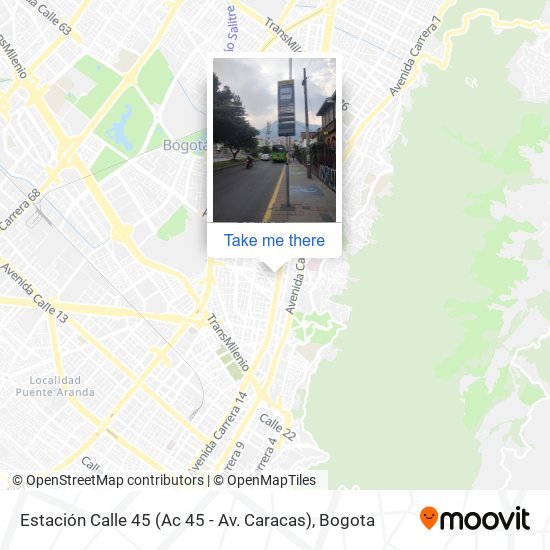 Estación Calle 45 (Ac 45 - Av. Caracas) map