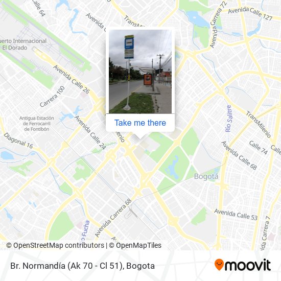 Br. Normandía (Ak 70 - Cl 51) map