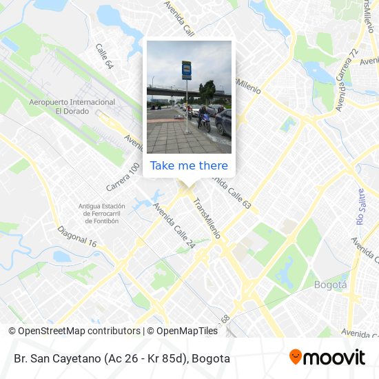 Mapa de Br. San Cayetano (Ac 26 - Kr 85d)