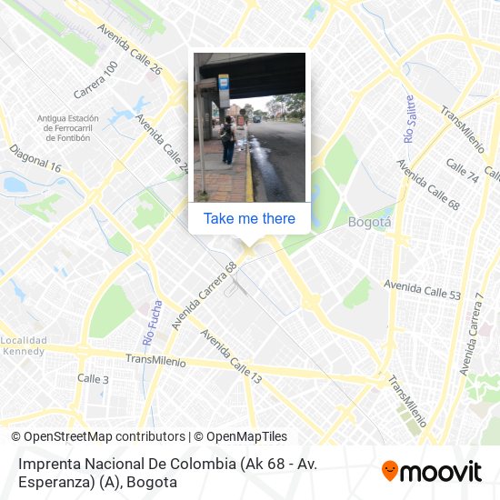 Imprenta Nacional De Colombia (Ak 68 - Av. Esperanza) (A) map