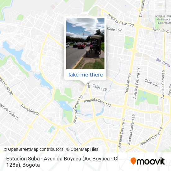 Estación Suba - Avenida Boyacá (Av. Boyacá - Cl 128a) map