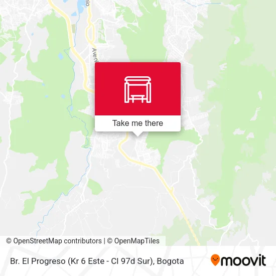 Br. El Progreso (Kr 6 Este - Cl 97d Sur) map