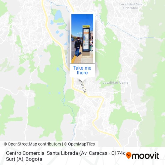 Mapa de Centro Comercial Santa Librada (Av. Caracas - Cl 74c Sur) (A)