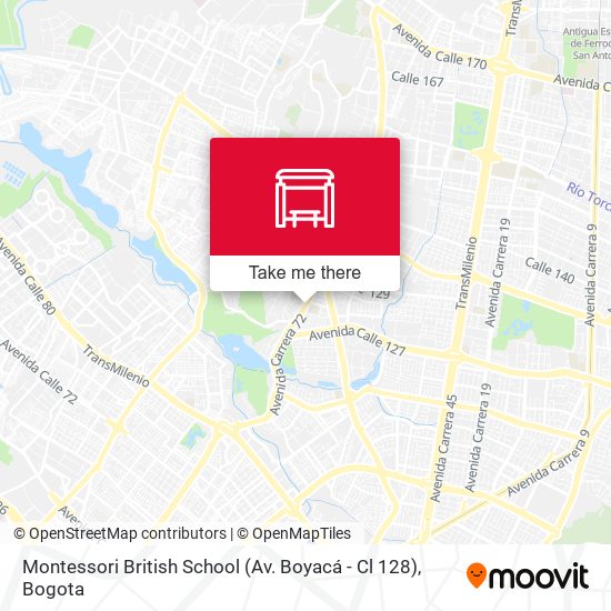 Mapa de Montessori British School (Av. Boyacá - Cl 128)