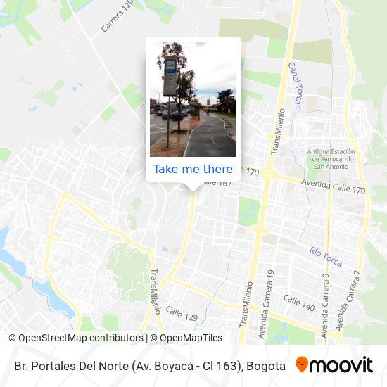 Br. Portales Del Norte (Av. Boyacá - Cl 163) map