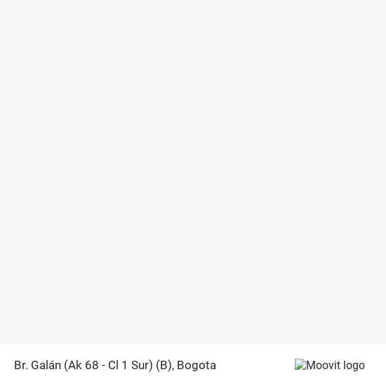 Mapa de Br. Galán (Ak 68 - Cl 1 Sur) (B)