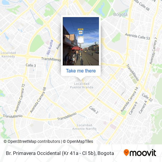 Mapa de Br. Primavera Occidental (Kr 41a - Cl 5b)
