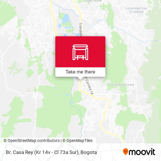 Mapa de Br. Casa Rey (Kr 14v - Cl 73a Sur)