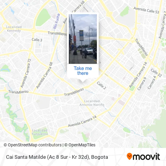 Mapa de Cai Santa Matilde (Ac 8 Sur - Kr 32d)