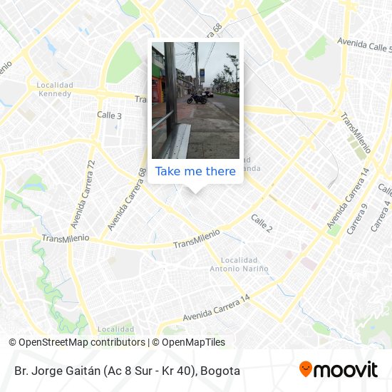 Br. Jorge Gaitán (Ac 8 Sur - Kr 40) map