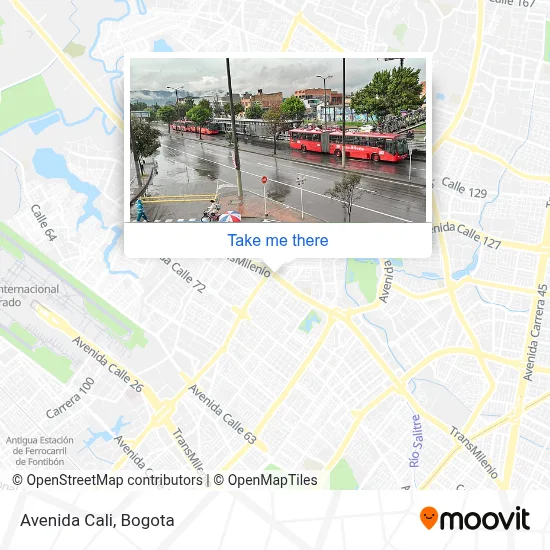 Avenida Cali map