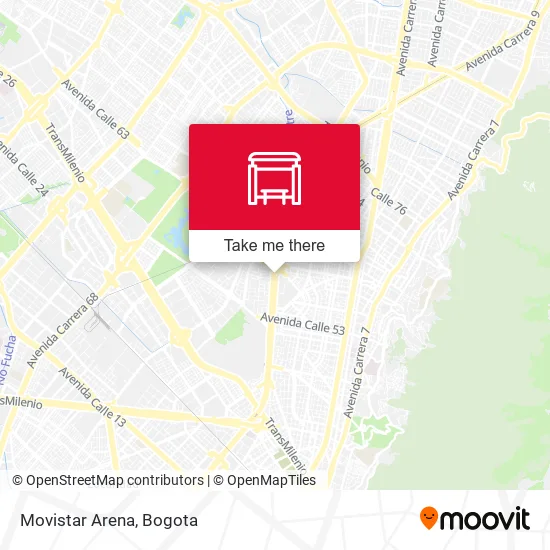 Movistar Arena map