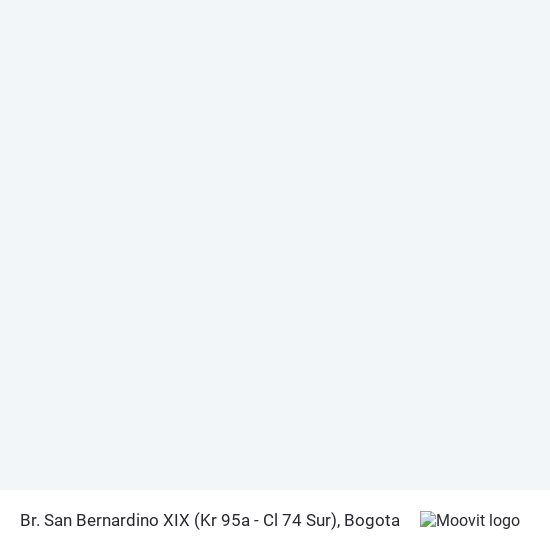 Br. San Bernardino XIX (Kr 95a - Cl 74 Sur) map