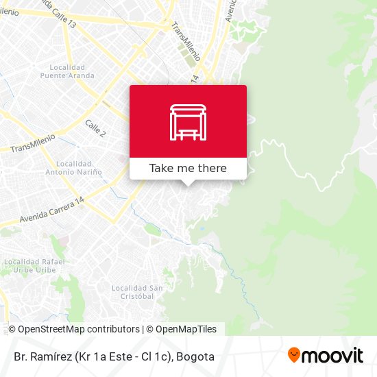 Br. Ramírez (Kr 1a Este - Cl 1c) map