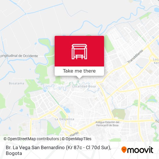Br. La Vega San Bernardino (Kr 87c - Cl 70d Sur) map