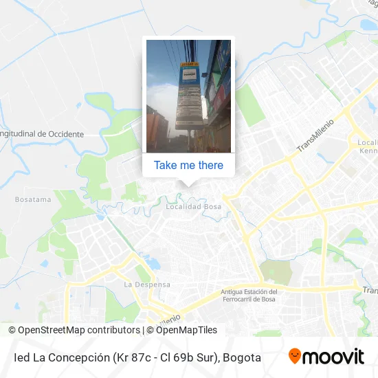 Ied La Concepción (Kr 87c - Cl 69b Sur) map