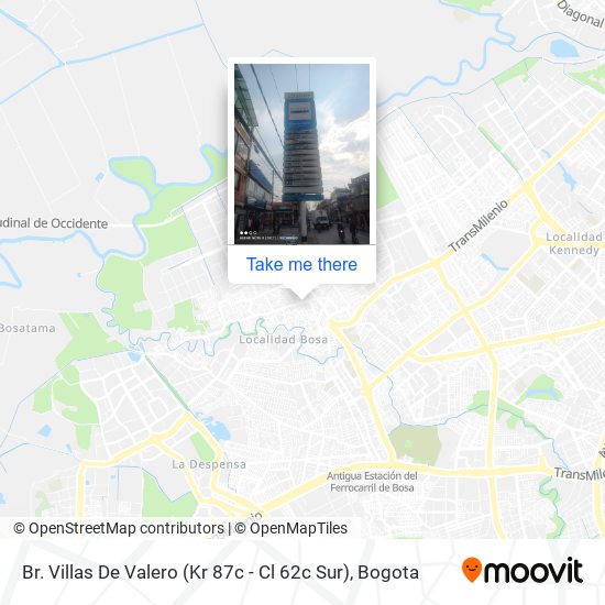 Br. Villas De Valero (Kr 87c - Cl 62c Sur) map