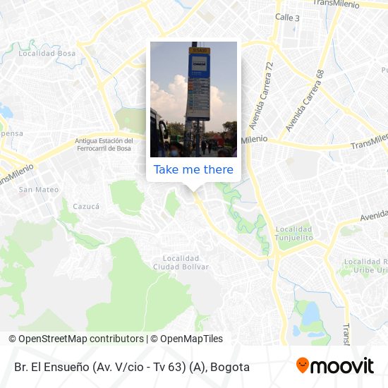 Br. El Ensueño (Av. V / cio - Tv 63) (A) map