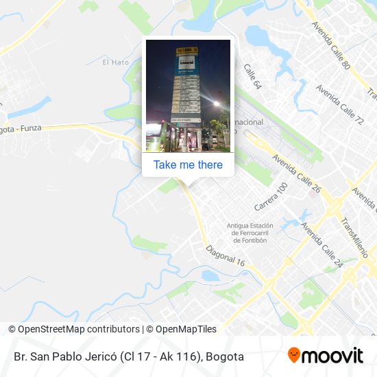 Mapa de Br. San Pablo Jericó (Cl 17 - Ak 116)