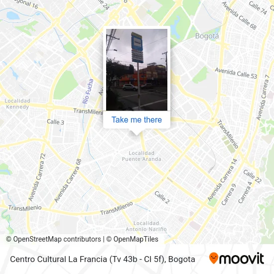 Centro Cultural La Francia (Tv 43b - Cl 5f) map