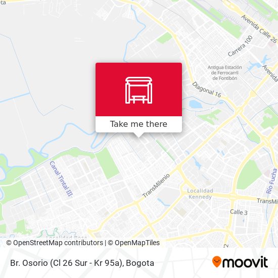 Mapa de Br. Osorio (Cl 26 Sur - Kr 95a)