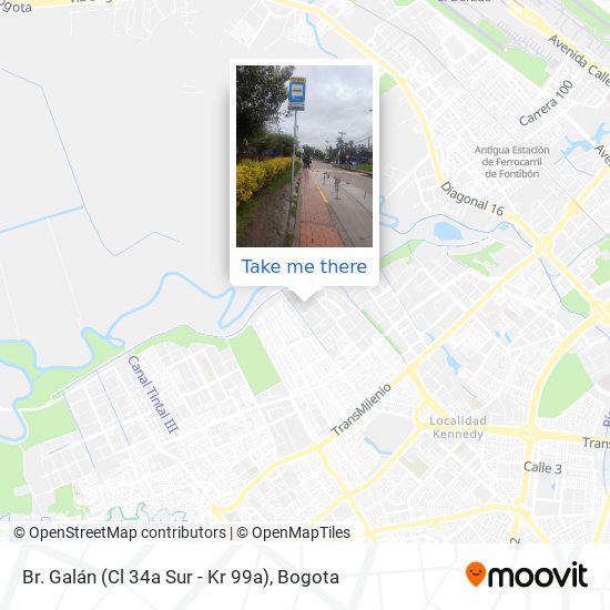 Br. Galán (Cl 34a Sur - Kr 99a) map