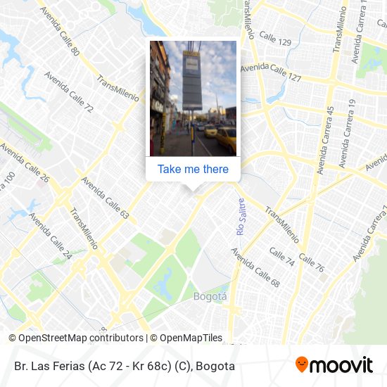 Br. Las Ferias (Ac 72 - Kr 68c) (C) map