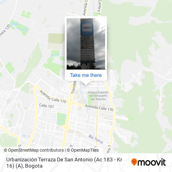Urbanización Terraza De San Antonio (Ac 183 - Kr 16) (A) map