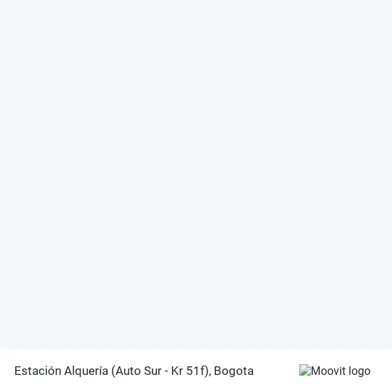 Estación Alquería (Auto Sur - Kr 51f) map