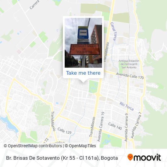 Mapa de Br. Brisas De Sotavento (Kr 55 - Cl 161a)
